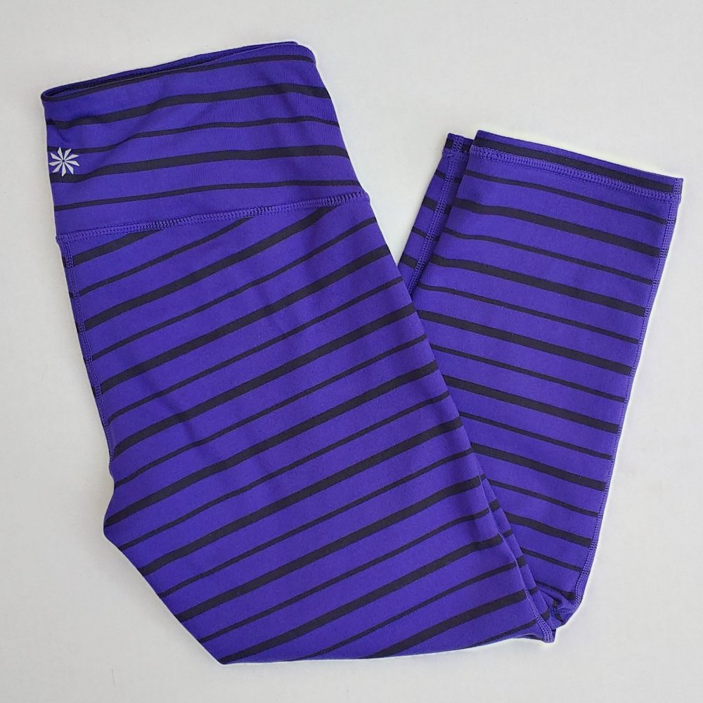 Athleta Capri Workout Yoga Legging Striped S